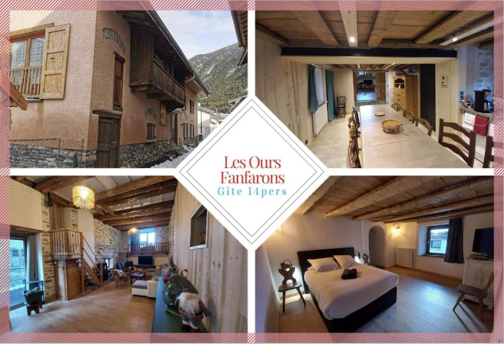 Gite 14 Pers Lesoursfanfarons Spacieux Chaleureux Bramans Bagian luar foto